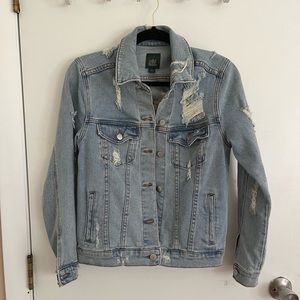 Wild fable distressed jean jacket